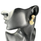 Dior Heart Motif Earrings Gold — view 2