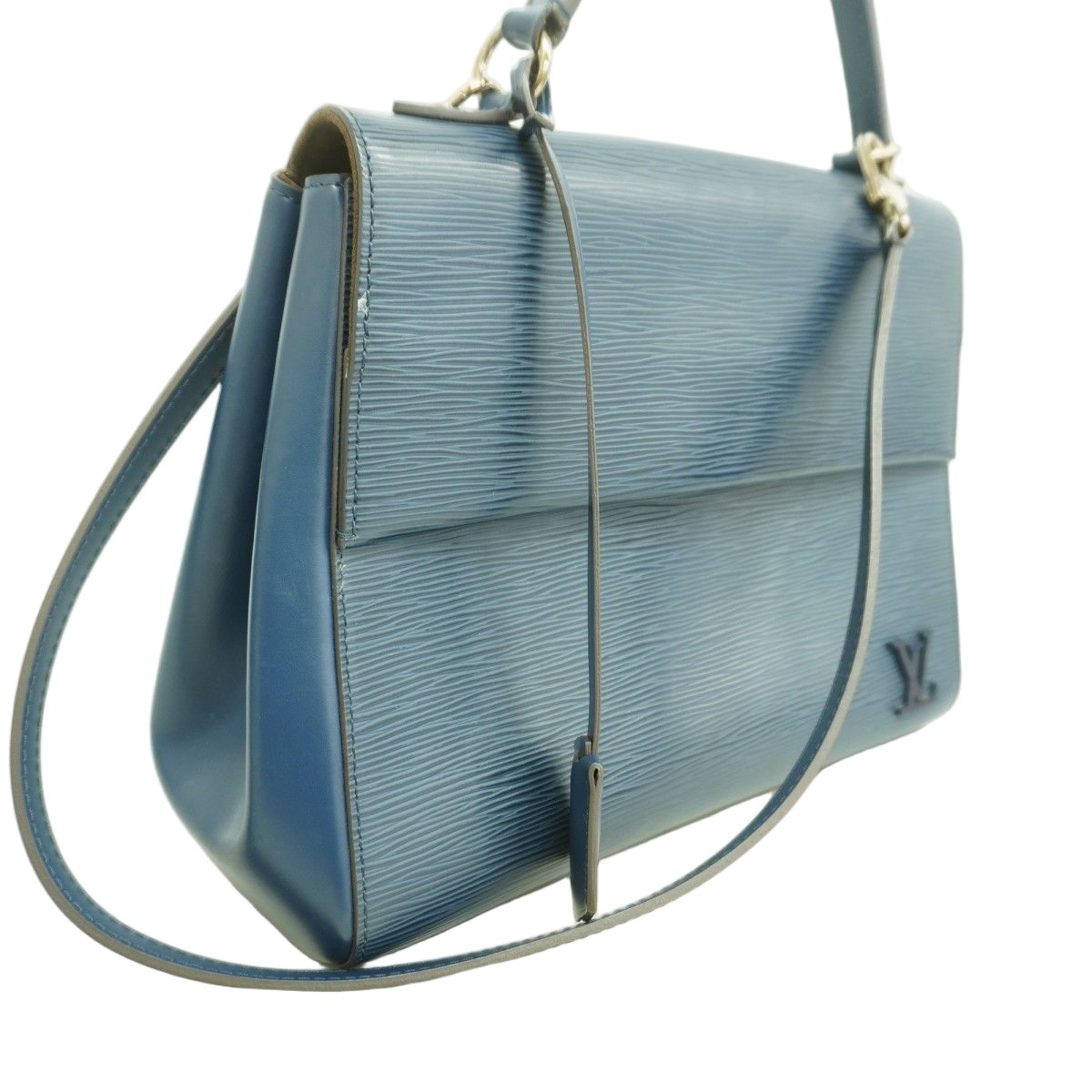Louis Vuitton Handbag Epi Cluny MM Andigo Blue 2-Way — view 2