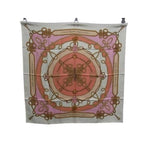 Gucci Large Scarf Multicolor Silk Slope Pattern New