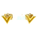 Louis Vuitton Studded Earrings Essential Gold Plated