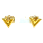 Louis Vuitton Studded Earrings Essential Gold Plated