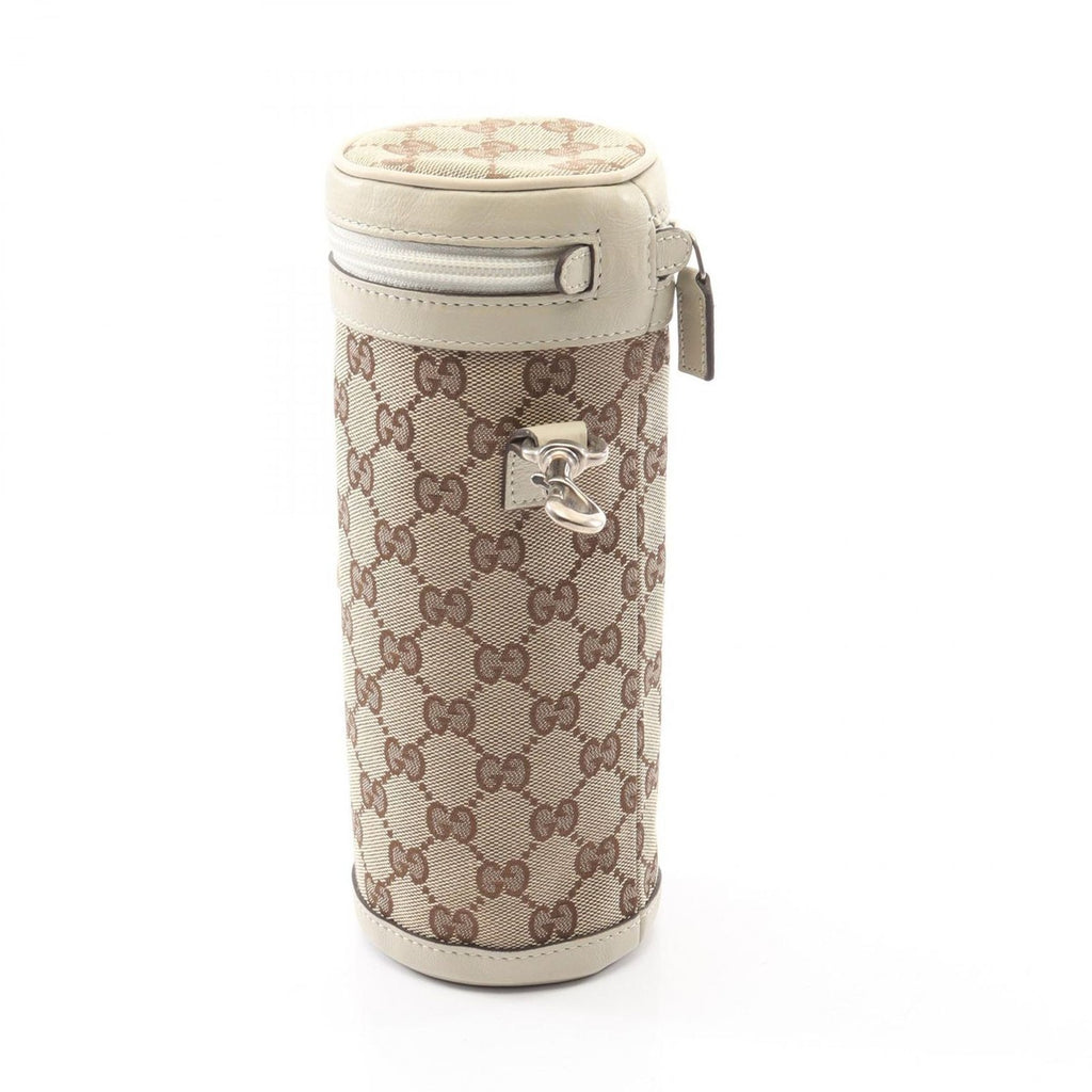 Gucci Children's GG Canvas Bottle Case Cover Shoulder Bag Beige White — view 2