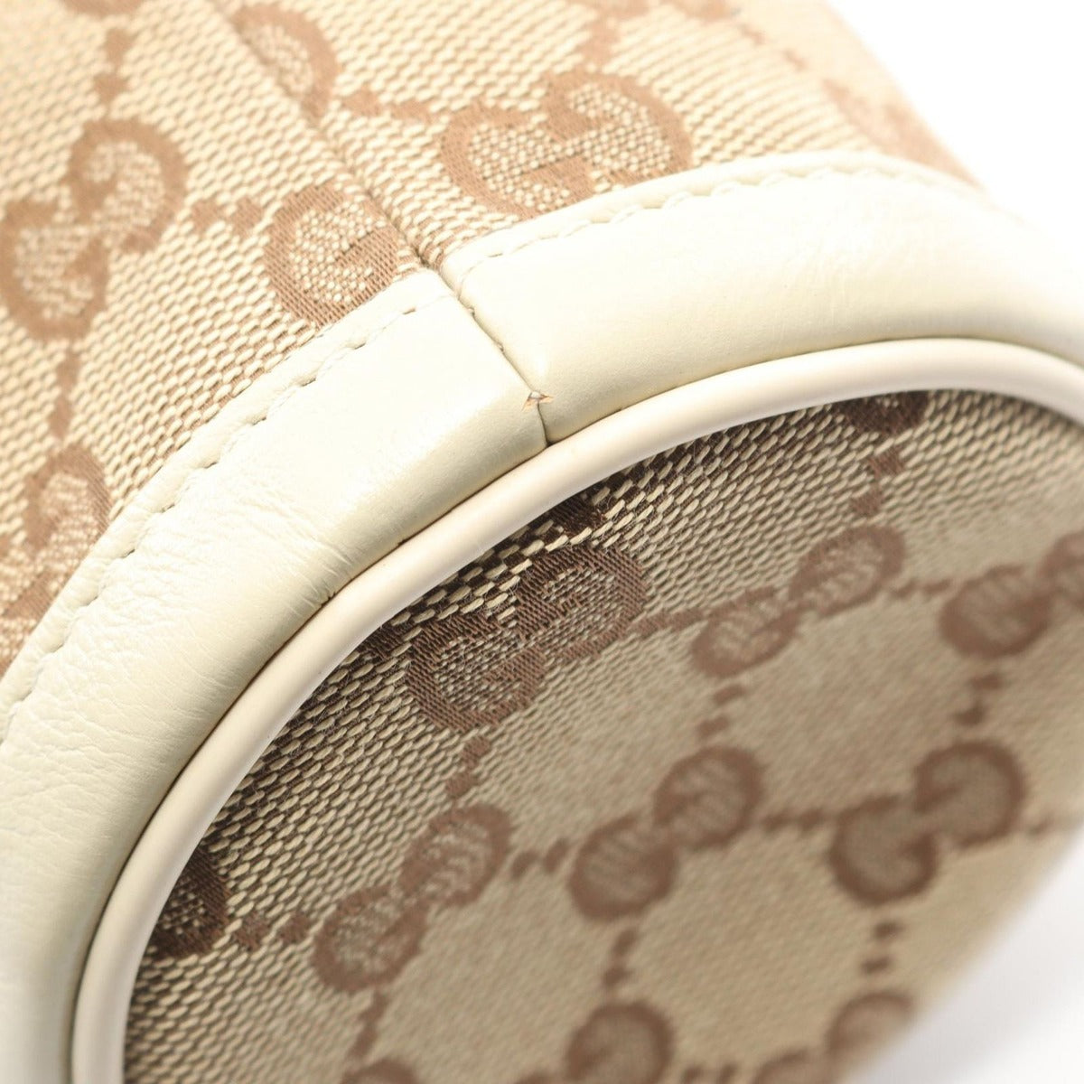 Gucci Children's GG Canvas Bottle Case Cover Shoulder Bag Beige White — view 6