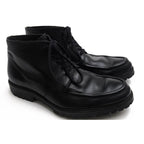 Gucci Work Boots Shoes Men Leather Black lug Sole Mackay Method — view 2