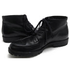 Gucci Work Boots Shoes Men Leather Black lug Sole Mackay Method — view 3