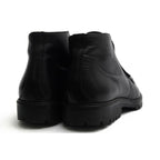 Gucci Work Boots Shoes Men Leather Black lug Sole Mackay Method — view 4