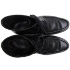 Gucci Work Boots Shoes Men Leather Black lug Sole Mackay Method — view 5