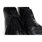 Gucci Work Boots Shoes Men Leather Black lug Sole Mackay Method — view 6