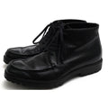 Gucci Work Boots Shoes Men Leather Black lug Sole Mackay Method