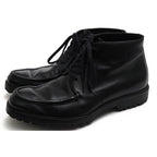 Gucci Work Boots Shoes Men Leather Black lug Sole Mackay Method
