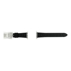 Hermes Simple Tour Kilim Black Silver Apple Watch Strap 42 mm