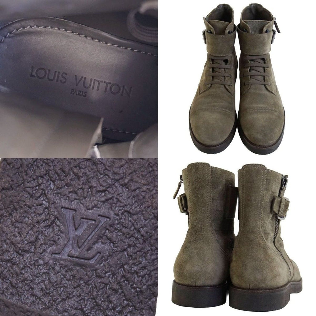 Louis Vuitton Boots Side Zip Suede les — view 9