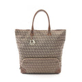 Fendi Tote Bag Zucchino Brown Canvas Leather