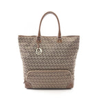 Fendi Tote Bag Zucchino Brown Canvas Leather