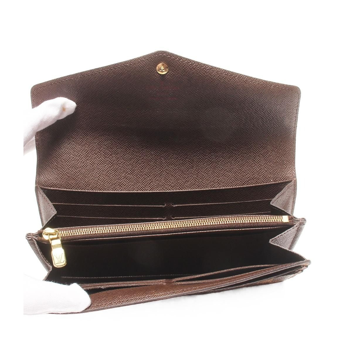 Louis Vuitton Wallet Portefeuille Sarah Damier Brown — view 5