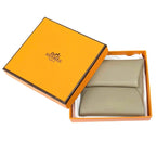 Hermes Bastia Beige Marfa Evercolor Silver Coin Case — view 2