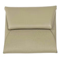 Hermes Bastia Beige Marfa Evercolor Silver Coin Case