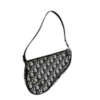 Dior Accessory Pouch Trotter Saddle Bag Handbag Black — view 2