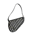 Dior Accessory Pouch Trotter Saddle Bag Handbag Black