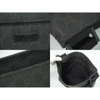 Gucci GG Supreme Shoulder Bag Pochette Black — view 8