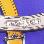 Hermes Maxi Twill Cavalcadour Silk Scarf Purple Multi — view 6