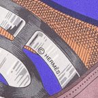 Hermes Maxi Twill Cavalcadour Silk Scarf Purple Multi — view 8