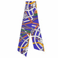 Hermes Maxi Twill Cavalcadour Silk Scarf Purple Multi