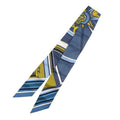 Hermes Twilly George Washington's Carriage Detaille Silk Blue White Yellow