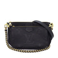 Louis Vuitton Shoulder Bag Multy Pochette Noir Black Monogram Empreinte Leather