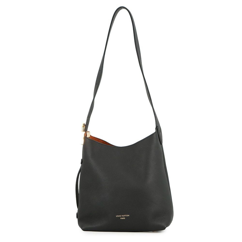 Louis Vuitton Shoulder Bag Calf Leather Low Key Hobo PM Black
