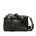 Fendi Vitheway Small 2-Way Shoulder Bag Black Leather Bijou