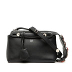 Fendi Vitheway Small 2-Way Shoulder Bag Black Leather Bijou