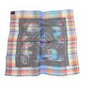 Hermes Carre 55 Scarf Madras Exlibris Bandana Silk Multicolor Accessory
