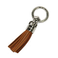 Hermes Twilly Ring Cell Pom Pom Pon Brown Silver Leather Scarf