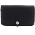 Hermes Dogon Duo Togo Black Wallet