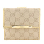 Gucci GG Canvas Beige Bifold Wallet