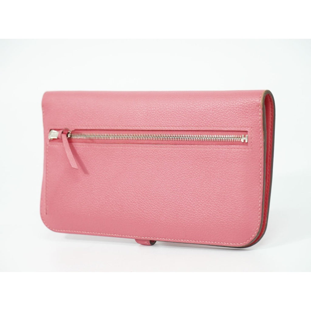 Hermes Dogon Wallet Leather Pink — view 2
