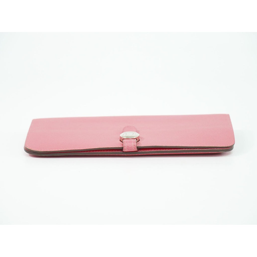 Hermes Dogon Wallet Leather Pink — view 3