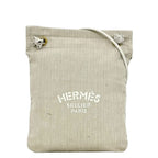 Hermes Shoulder Bag Aline PM Natural Beige White Tote 100% Cotton Logo