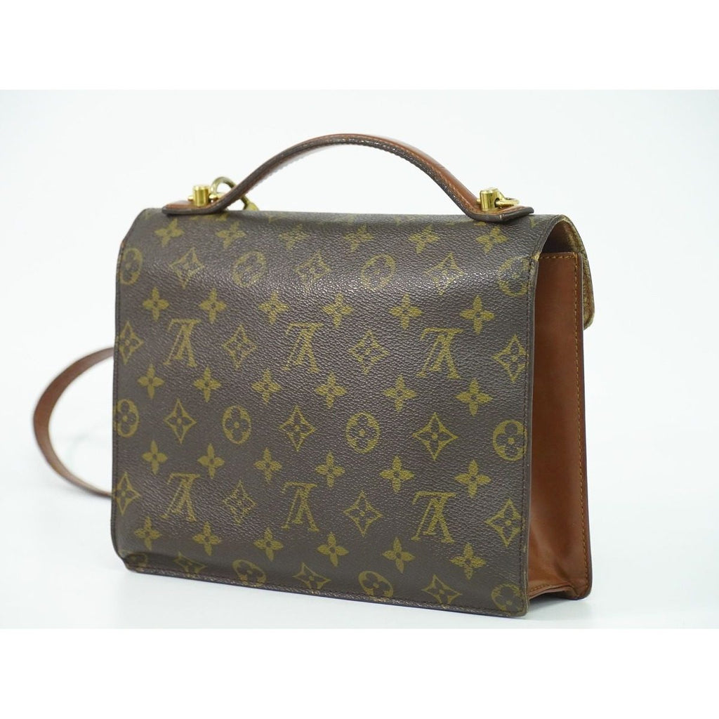 Louis Vuitton LV Monceau 26 Monogram 2-Way Shoulder Bag Brown — view 2