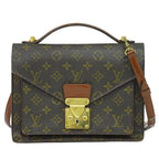Louis Vuitton LV Monceau 26 Monogram 2-Way Shoulder Bag Brown