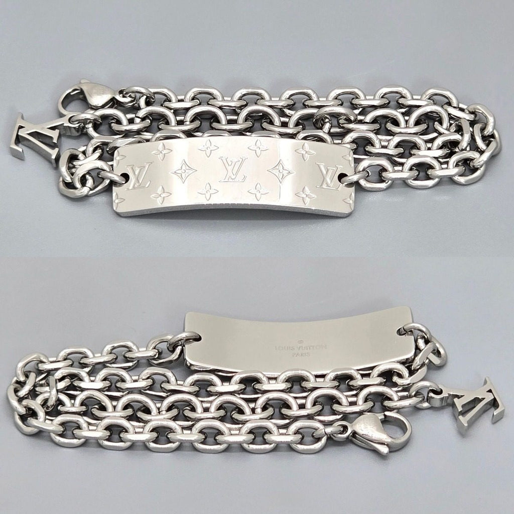 Louis Vuitton Bracelet Monogram Gold 18 23 cm Pattern — view 4