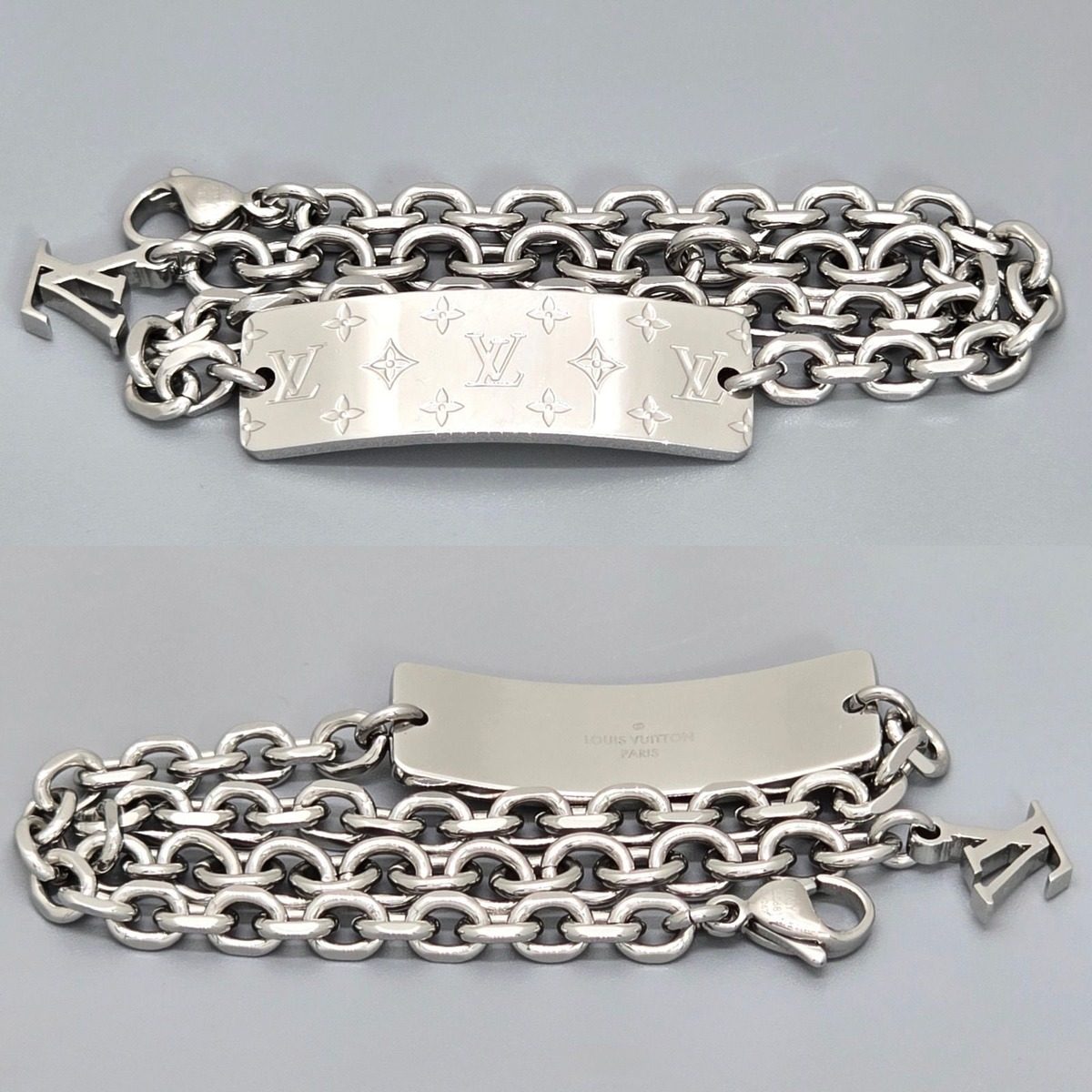 Louis Vuitton Bracelet Monogram Gold 18 23 cm Pattern — view 4