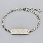 Louis Vuitton Bracelet Monogram Gold 18 23 cm Pattern