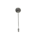 Hermes Series Metal Silver Pin Brooch