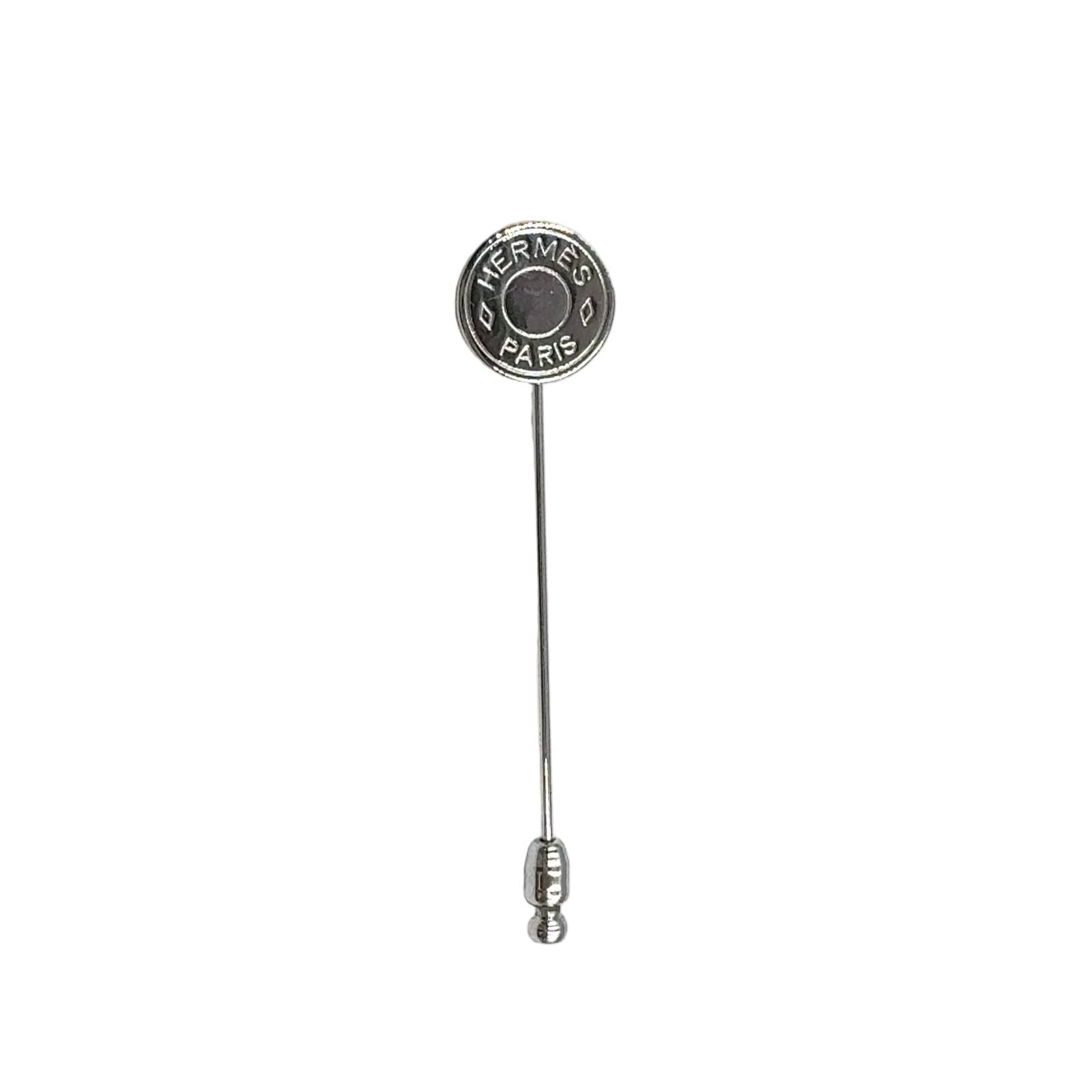 Hermes Series Metal Silver Pin Brooch
