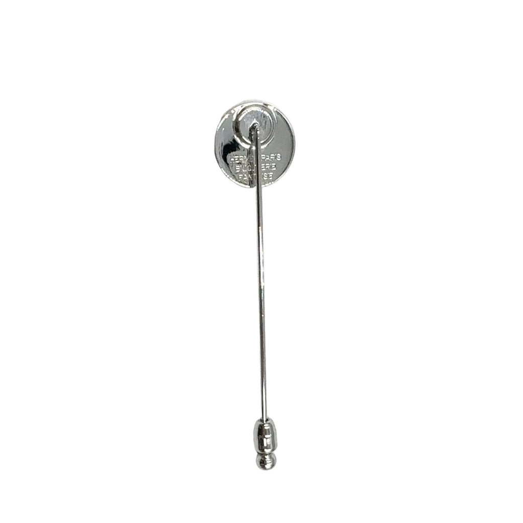 Hermes Series Metal Silver Pin Brooch — view 2