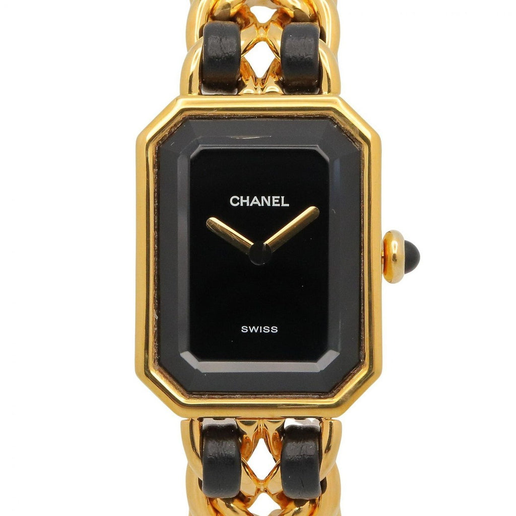 Chanel Watch Premiere S Black Leather