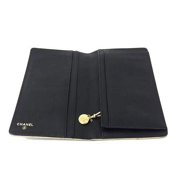 Chanel Wallet Sebulga Black Coco Mark Bifold Long — view 4
