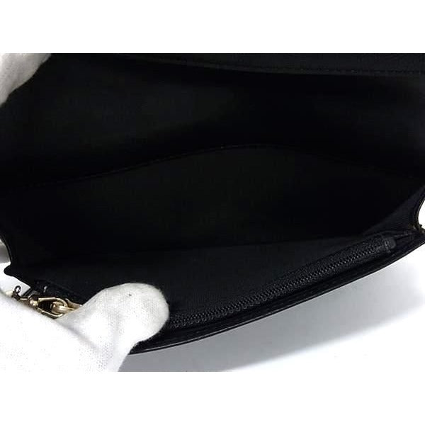 Chanel Wallet Sebulga Black Coco Mark Bifold Long — view 5